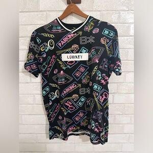 Original Gravity Shirt  Men Size M Lowkey Bar Parking Takeout Multicolor Novelty